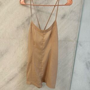Alice McCall Beige Spaghetti Strap romper